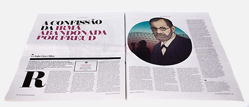 QI Magazine illustration of Freud by FalcaoLucas