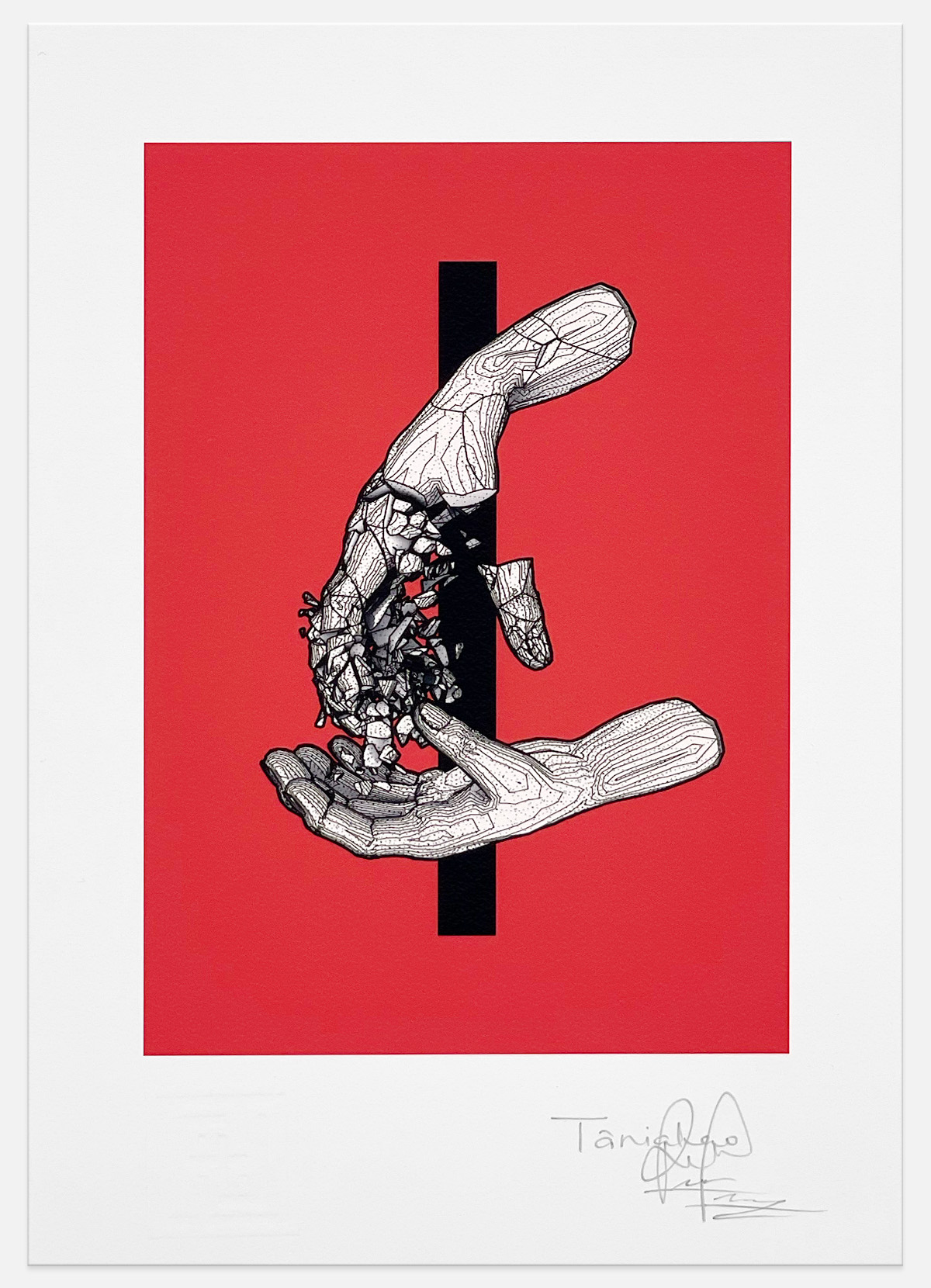 Attraction art print: 1st stage of love